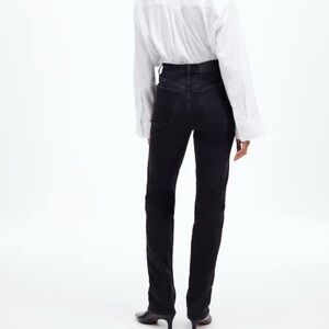 NWT Madewell 90s straight black jeans size 33